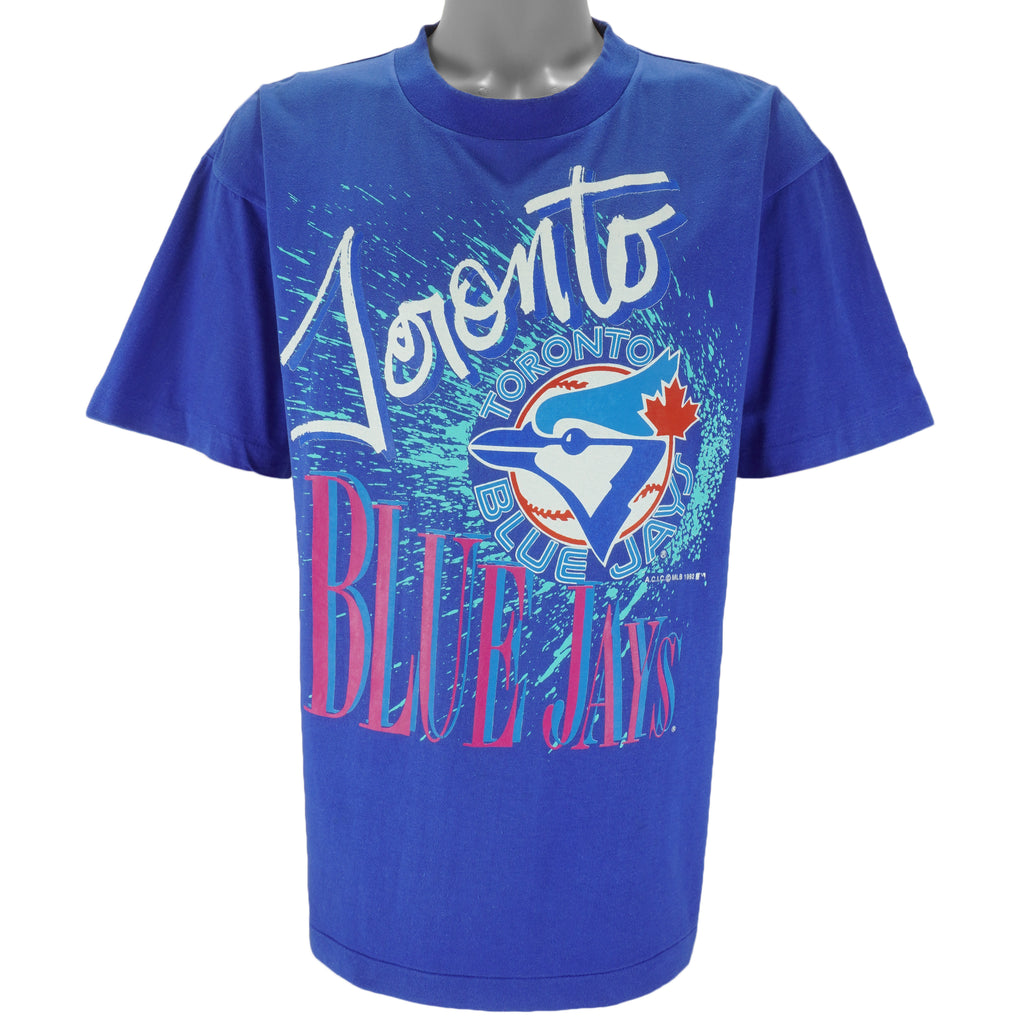 MLB (Softwear) - Toronto Blue Jays Single Stitch T-Shirt 1992 Medium