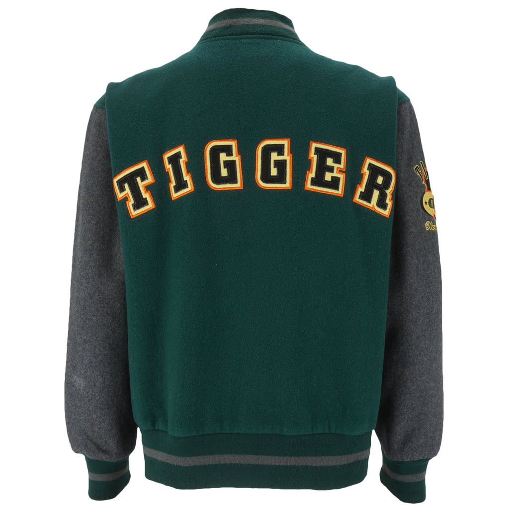Disney - Tigger Bounce Champion Embroidered Varsity Jacket 1990s Medium Vintage Retro