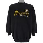 NCAA (Logo Athletic) - Missouri Tigers Embroidered Crew Neck Sweatshirt 1990s X-Large