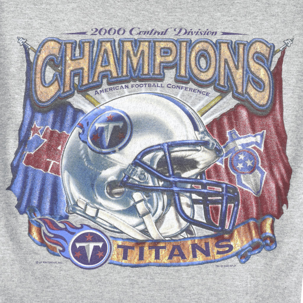 NFL (Lee) - Tennessee Titans Central Division Champs T-Shirt 2000 X-Large Vintage Retro Football