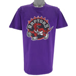 NBA (Cotton Best) - Toronto Raptors Big Logo T-Shirt 1990s Large