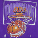 NBA - Phoenix Suns Hoop & Net Single Stitch T-Shirt 1990s Large Vintage Retro Basketball