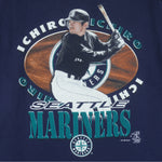 MLB - Seattle Mariners Ichiro SuZuki T-Shirt 2001 X-Large Vintage Retro Baseball