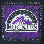 MLB (The Game) - Colorado Rockies Single Stitch T-Shirt 1993 X-Large Vintage Retro Baseball