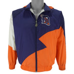 MLB (Mighty Mac)- Detroit Tigers Embroidered Windbreaker 1990s Medium Vintage Retro Baseball