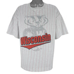 NCAA (Nutmeg) - Wisconsin University Badgers Single Stitch T-Shirt 1990s X-Large Vintage Retro College