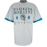 MLB (Salem) - Florida Marlins Single Stitch T-Shirt 1991 X-Large Vintage Retro Baseball