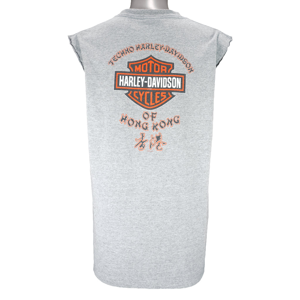 Harley Davidson - Motorcycles Of Hong Kong T-Shirt 2004 Large Vintage Retro