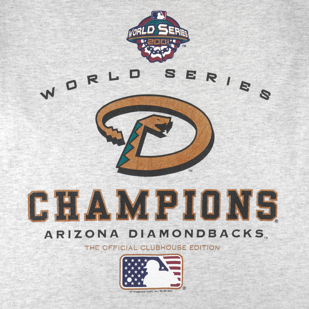 MLB (Chase) - Arizona Diamondbacks World Series T-Shirt 2001 Medium Vintage Retro Baseball