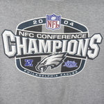 NFL (Jerzees) - Philadelphia Eagles Crew Neck Sweatshirt 2004 Large Vintage Retro Football