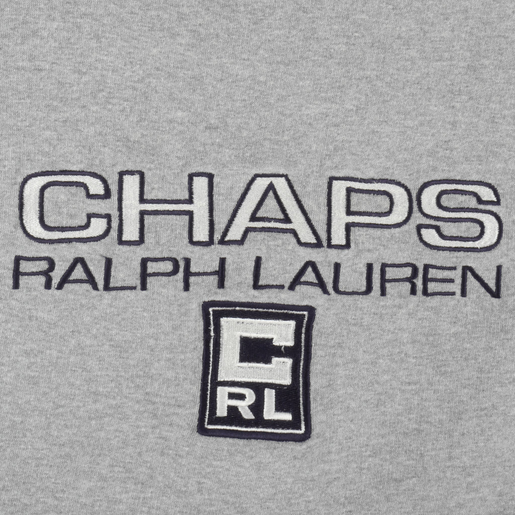 Ralph Lauren (Chaps) - Embroidered Sweatshirt 1990s Large Vintage Retro 