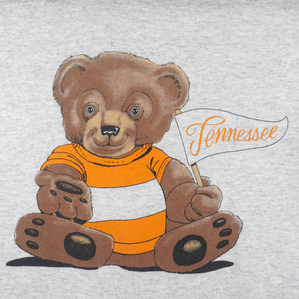 NCAA - University of Tennessee Teddy Bear Sweatshirt 1990s Large Vintage Retro College