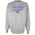 NFL (Majestic) - Tennessee Titans Crew Neck Sweatshirt 1990s X-Large