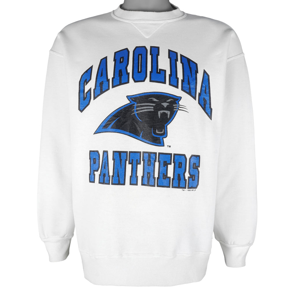 NFL (Bike) - Carolina Panthers Crew Neck Sweatshirt 1993 Large Vintage Retro Football