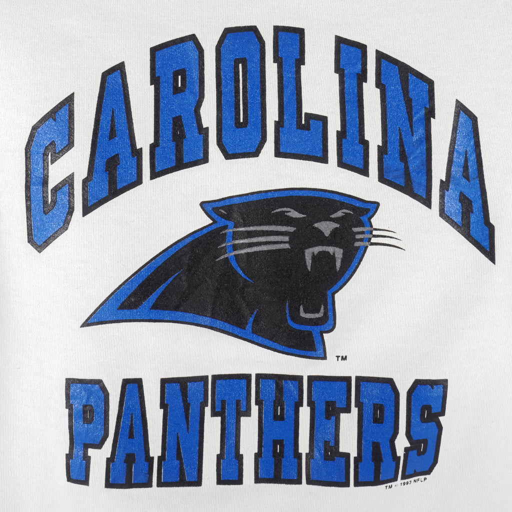 NFL (Bike) - Carolina Panthers Crew Neck Sweatshirt 1993 Large Vintage Retro Football