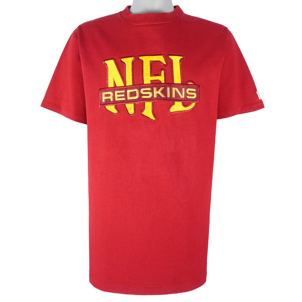 NFL (Nutmeg) - Washington Redskins Embroidered T-Shirt 1990s X-Large Vintage Retro Football