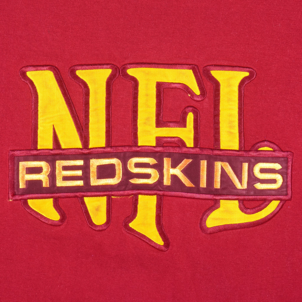 NFL (Nutmeg) - Washington Redskins Embroidered T-Shirt 1990s X-Large Vintage Retro Football