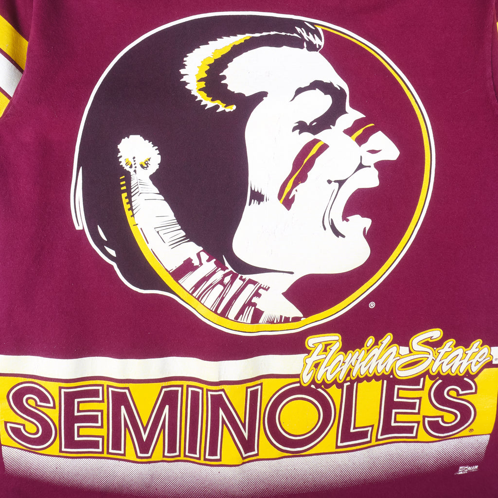 NCAA (Salem) - Florida State Seminoles Single Stitch T-Shirt 1990s Large Vintage Retro College