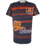 NCAA (Screen Stars Best) - Auburn Tigers All Over Print T-Shirt 1990s Large