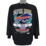 NFL (Trench) - Buffalo Bills Super Bowl Champs Crew Neck Sweatshirt 1992 Large