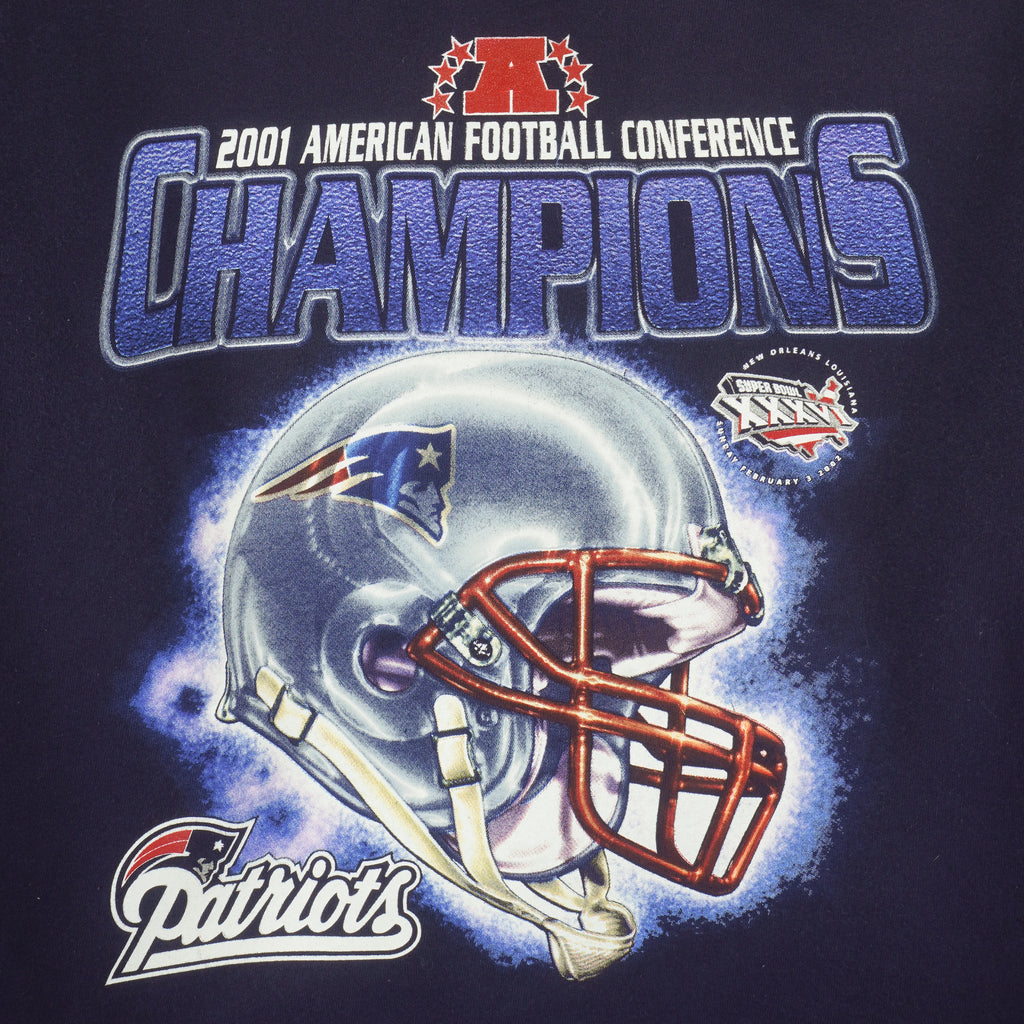 NFL (Gildan) - New England Patriots Sweatshirt 2001 X-Large vintage retro football