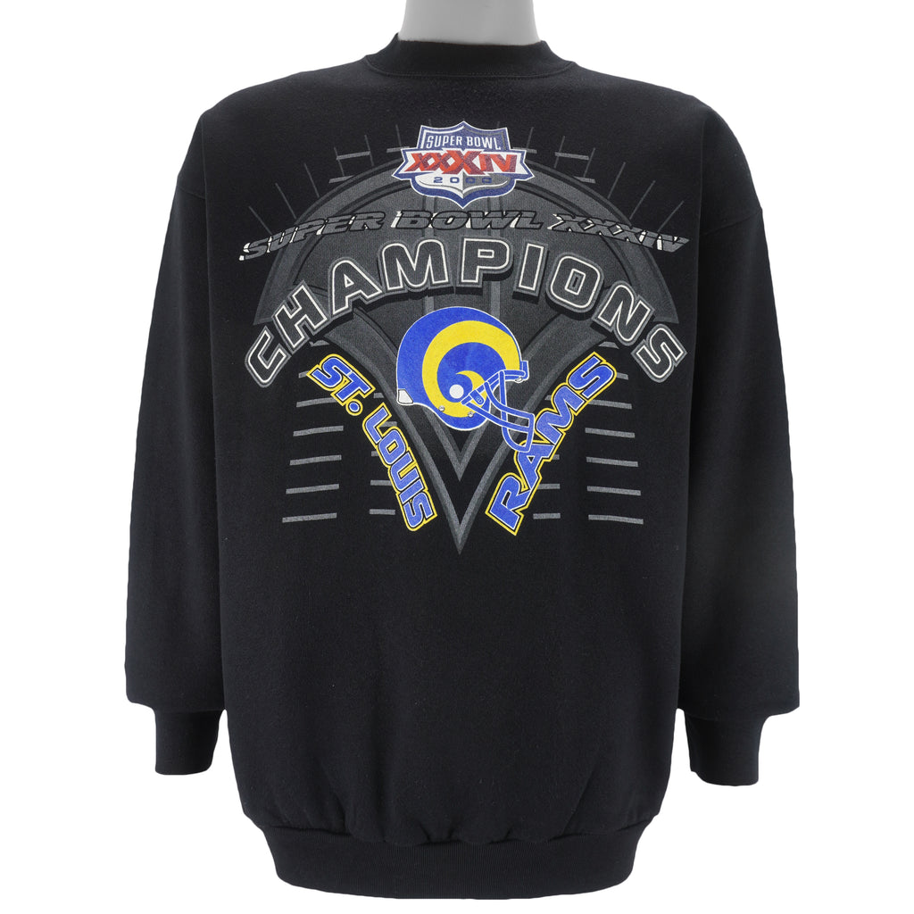 NFL (Logo 7) - St. Louis Rams Super Bowl Sweatshirt 2000 X-Large vintage retro football