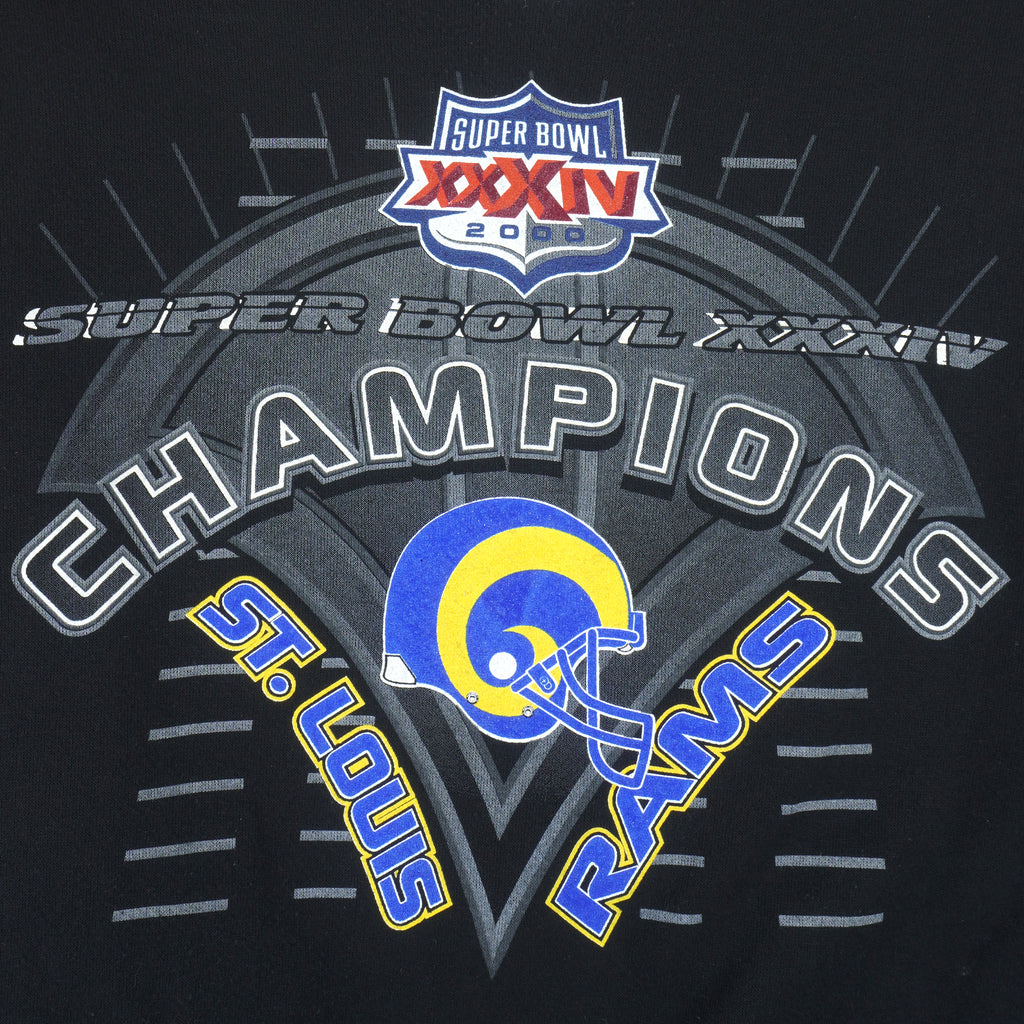 NFL (Logo 7) - St. Louis Rams Super Bowl Sweatshirt 2000 X-Large vintage retro football