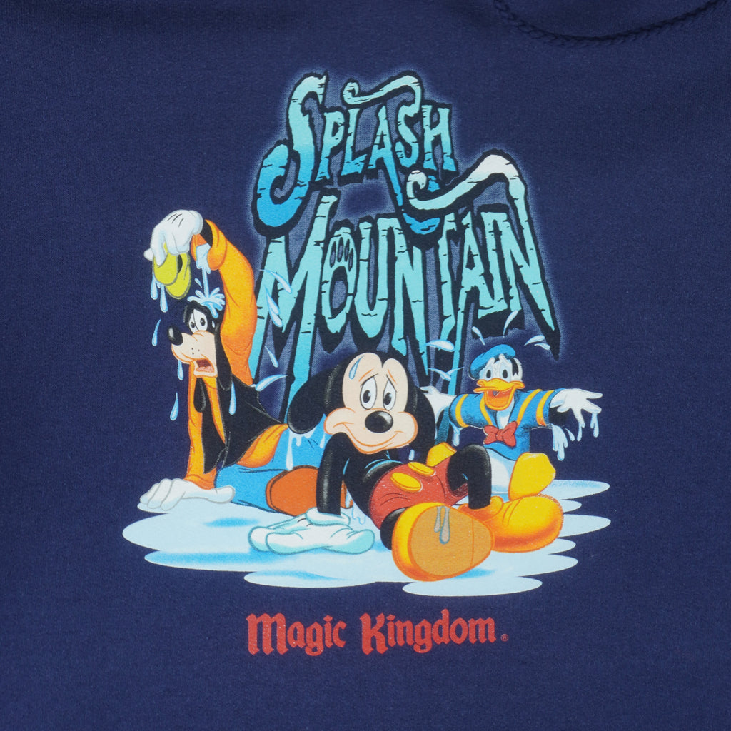 Disney - Splash Mountain Magic Kingdom Hooded Sweatshirt 1990s Large