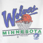 NBA (Salem) - Minnesota Wolves Basketball T-Shirt 1990s Large Vintage Retro Basketball