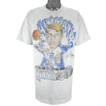 NFL - Dallas Cowboys Troy Aikman No. 8 Caricature T-Shirt 1993 X-Large