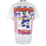 NFL - Tennessee Titans AFC Champions T-Shirt 1999 X-Large Vintage Retro Football
