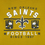 NFL (Logo 7) - New Orleans Saints Crew Neck Sweatshirt 1990s Large Vintage Retro Football