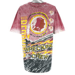 NFL (Magic Johnson T's) - Washington Redskins All Over Print T-Shirt 1990s X-Large Vintage Retro Football