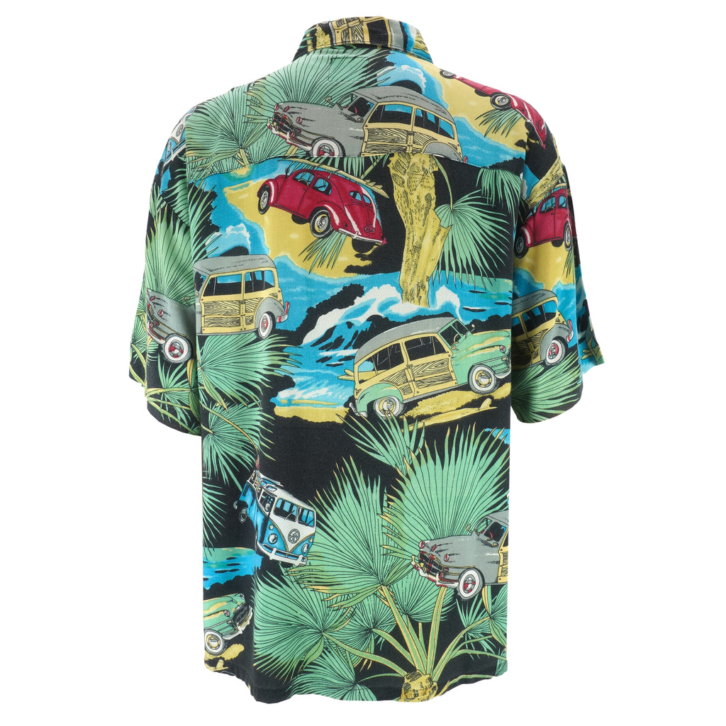 Vintage (Ringo) - Classic Cars All Over Print Shirt 1990s X-Large Vintage Retro