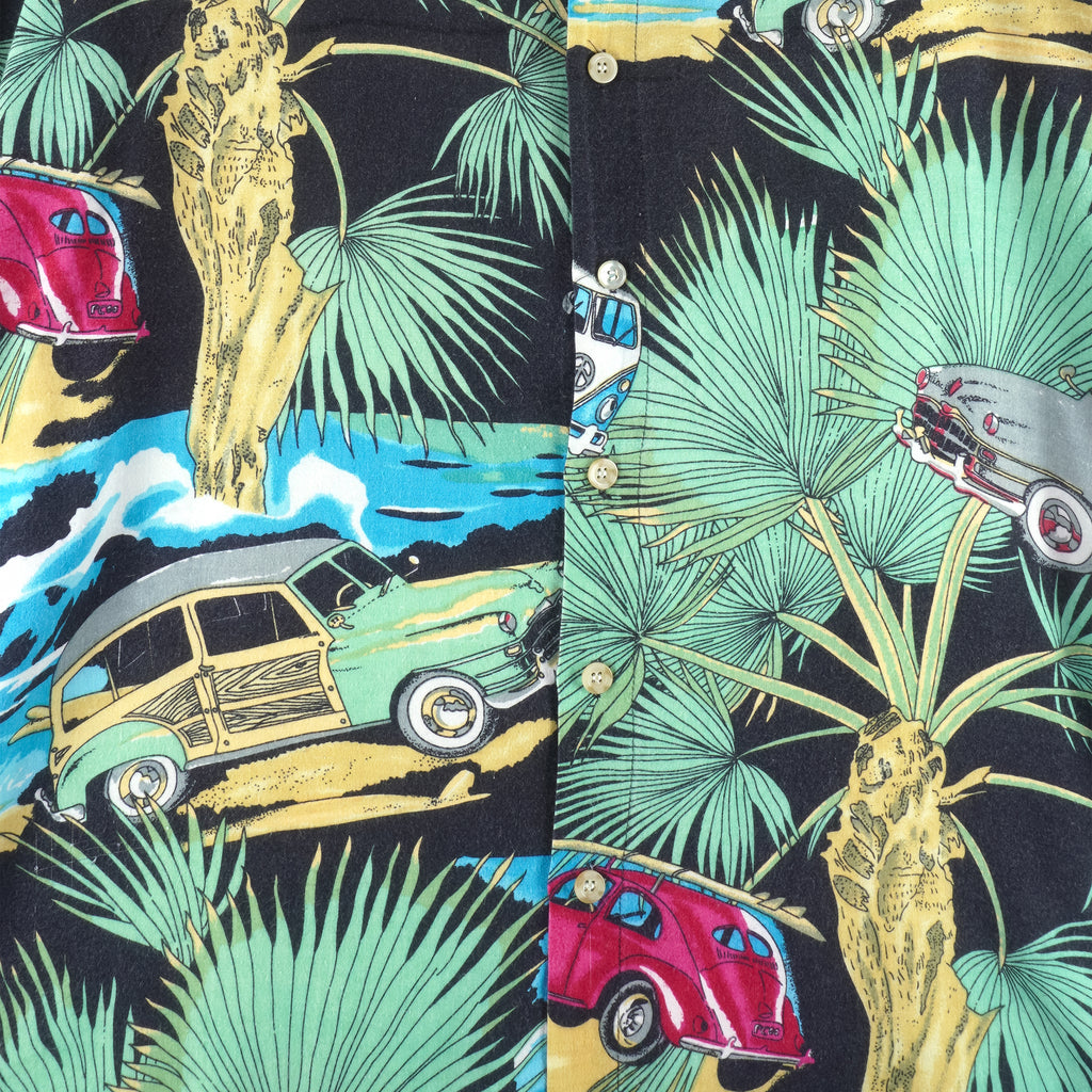 Vintage (Ringo) - Classic Cars All Over Print Shirt 1990s X-Large Vintage Retro