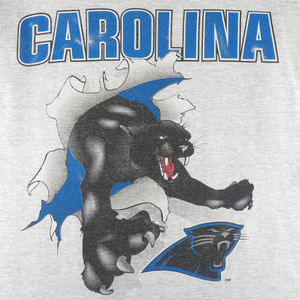 NFL (Nutmeg) - Carolina Panthers Breakout T-Shirt 1993 Medium Vintage Retro Football