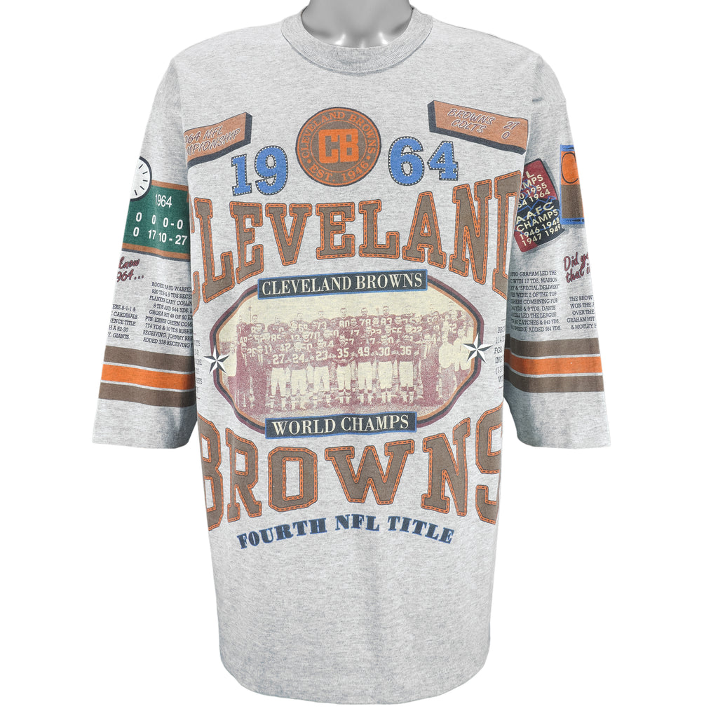 NFL (Long Gone) - Cleveland Browns World Champs T-Shirt 1992 X-Large Vintage Retro Football