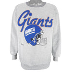 NFL (Artex) - New York Giants Helmet Crew Neck Sweatshirt 1992 X-Large Vintage Retro Football