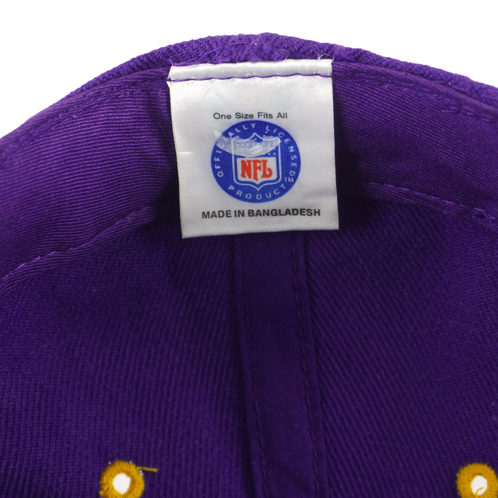 NFL (Logo Athletic) - Minnesota Vikings Snapback Hat 1990s OSFA Vintage Retro Football