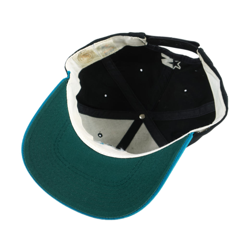 Starter - San Jose Sharks Embroidered Snapback Hat 1990s OSFA Vintage Retro Hockey