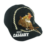 Vintage - 100% Calgary Cowboys 3D Puff Adjustable Hat 1990s OSFA Vintage Retro