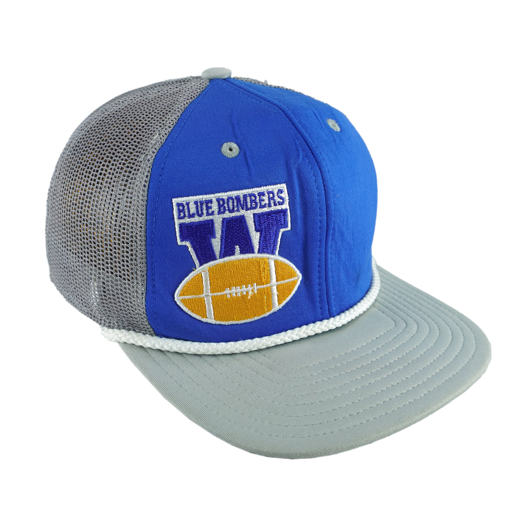 Reebok (CFL) - Winnipeg Blue Bombers Snapback Trucker Hat 2000s OSFA Vintage Retro Football