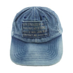 Levi's - Blue Denim Spell-Out Strapback Hat Vintage Retro