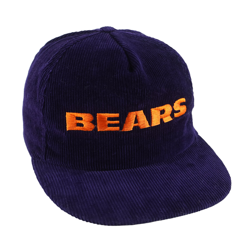 NFL - Chicago Bears Corduroy Deadstock Snapback Hat 1990s OSFA Vintage Retro Football