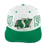 CFL (Softwear) - Saskatchewan Roughriders Adjustable Hat 1990s OSFA Vintage Retro Football