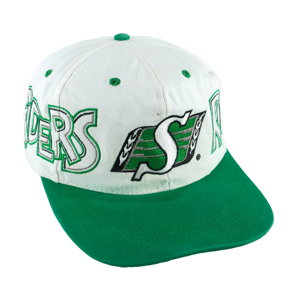 CFL (Softwear) - Saskatchewan Roughriders Adjustable Hat 1990s OSFA Vintage Retro Football