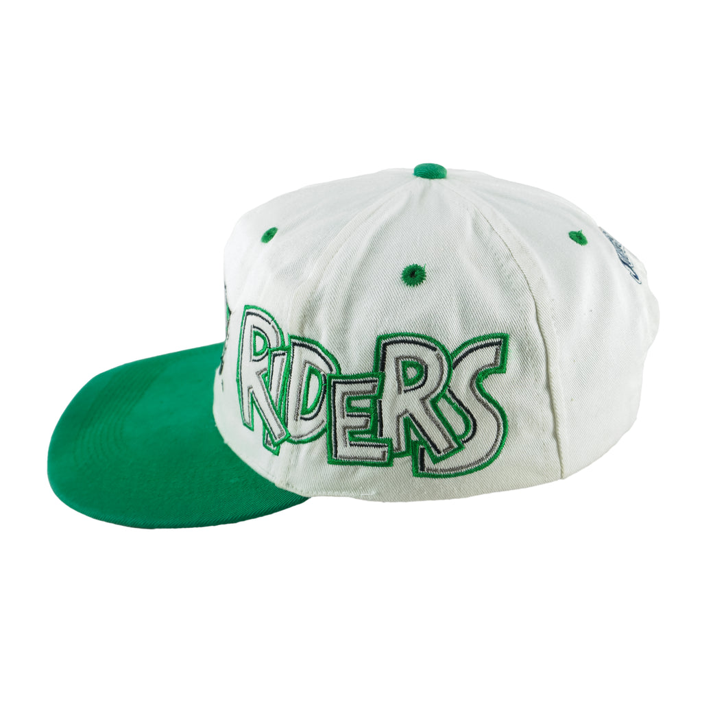 CFL (Softwear) - Saskatchewan Roughriders Adjustable Hat 1990s OSFA Vintage Retro Football