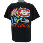 NHL (Softwear) - Montreal Canadiens M HabsT-Shirt 1990 Medium vintage retro hockey