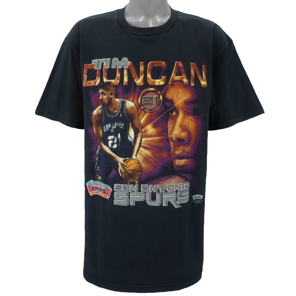 NBA (CSA) - San Antonio Spurs Tim Duncan No. 21 MVP T-Shirt 2000s X-Large Vintage retro basketball