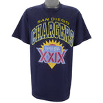 NFL - San Diego Chargers Super Bowl XXIX Single Stitch T-Shirt 1994 Large